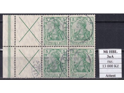 Deutsches Reich Mi HBL 3aA razítkované Attest
