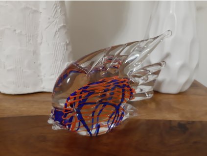 Rybka/skalár z ručně foukaného skla - PRINC