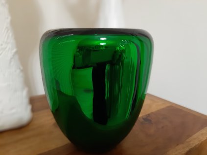 Metalická váza z foukaného skla - PRINC
