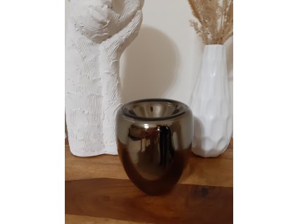 Metalická váza z foukaného skla - PRINC