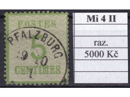 Elsass und Lothringen Mi 4 II razítkované