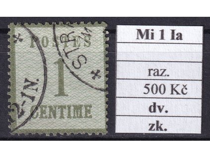 Elsass und Lothringen Mi 1 Ia razítkované zkoušené dv.