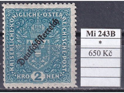 Rakousko Mi 243 B po nálepce