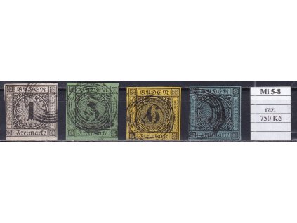 Baden Mi 5-8 razítkované