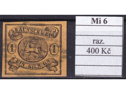 Braunschweig Mi 6 razítkované