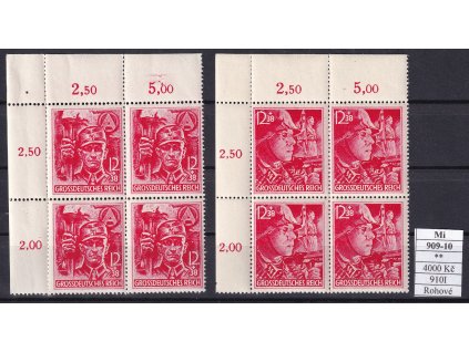 Deutsches Reich Mi 909-10 LHR svěží
