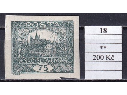 Czechoslovakia Pofis 18 MNH