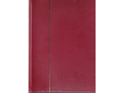 Zásobník na známky A4, 60 černých stran - červený