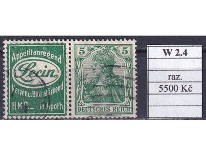 Deutsches Reich Mi W 2.4 razítkované