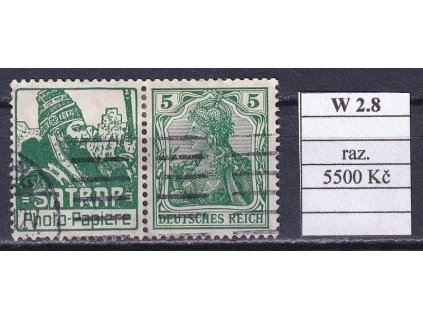 Deutsches Reich Mi W 2.8 razítkované