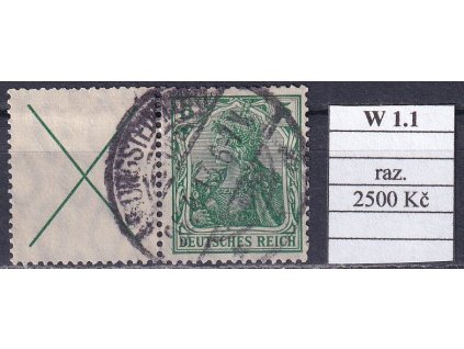 Deutsches Reich Mi W 1.1 razítkované