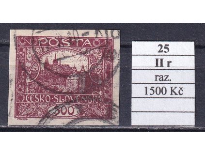 ČSR I 25 II r razítkované