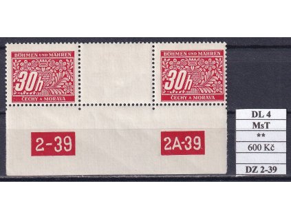 Protektorát DL 4 MsT DZ 2-39 svěží