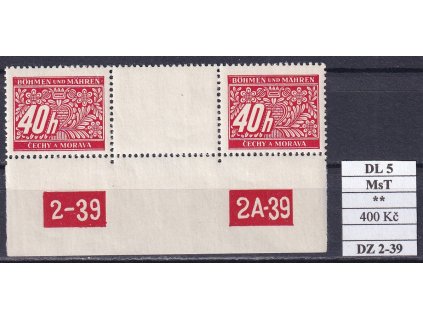 Protektorát DL 5 MsT DZ 2-39 svěží
