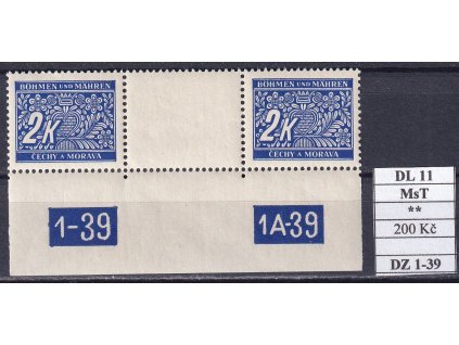 Protektorát DL 11 MsT DZ 1-39 svěží