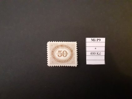 Rakousko Mi P 9 po nálepce
