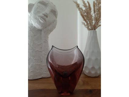 Nádherná váza z hutního skla - Josef Cvrček, ŽBS
