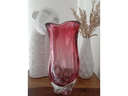 Krásná váza z hutního skla - Josef Hospodka