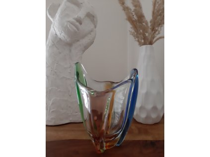 Nádherná váza z hutního skla - kolekce RHAPSODY