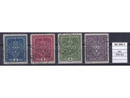 Rakousko Mi  200-3 razítkované