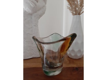 Váza z hutního skla - kolekce RHAPSODY, F. Zemek