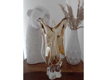 Luxusní váza z hutního skla - Egermann Nový Bor