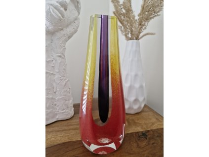 Luxusní váza z vrstveného skla - Art Glass PRINC