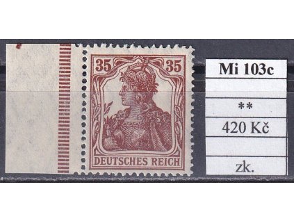 Deutsches Reich Mi 103 c svěží zkoušené