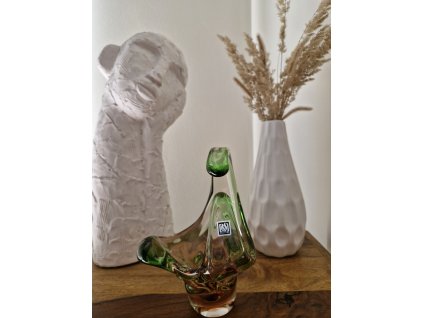 Košík z hutního skla - kolekce NIAGARA, K. Zemek