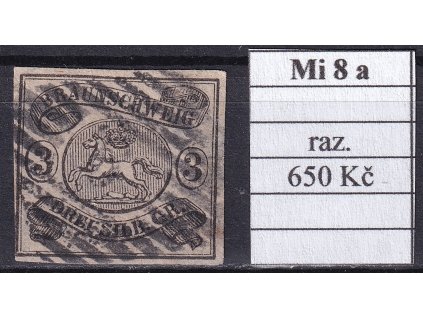 Braunschweig Mi 8 a razítkované