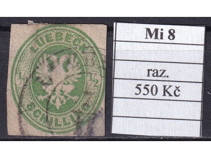 Lubeck Mi 8 razítkované