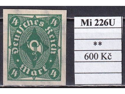 Deutsches Reich Mi 226 U svěží
