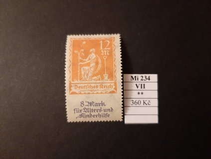 Deutsches Reich Mi 234 VII svěží