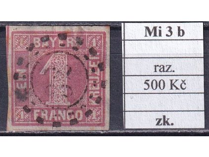 Bayern Mi 3 b razítkované zkoušené