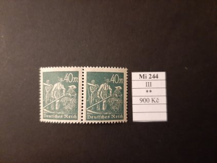 Deutsches Reich Mi 244 III svěží