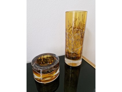 Set váza + miska - Pavel Hlava, EXBOR