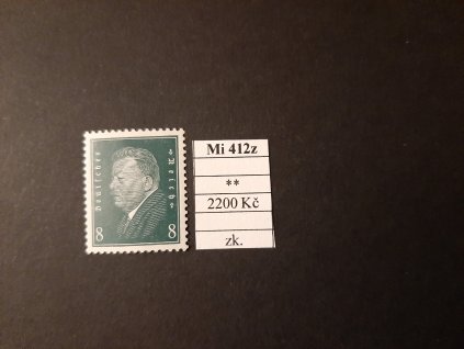 Deutsches Reich Mi 412 z svěží zkoušené