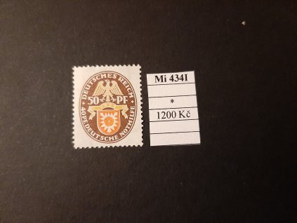 Deutsches Reich Mi 434 I po nálepce