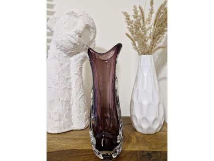Krásná váza z hutního skla - Josef Hospodka
