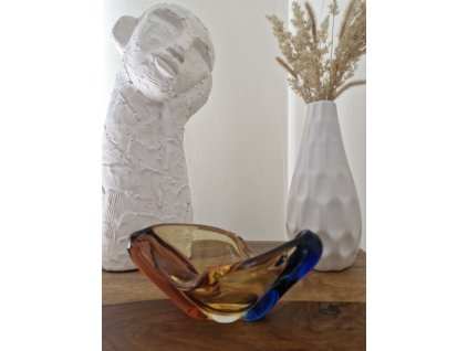 Miska z hutního skla - kolekce ROMANA, H. Machovská