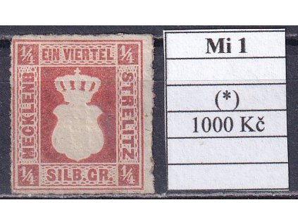 Mecklenburg-Strelitz Mi 1 bez lepu