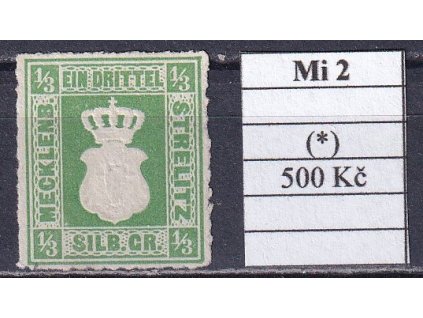 Mecklenburg-Strelitz Mi 2 bez lepu