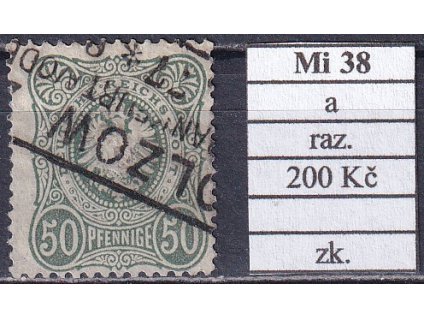 Deutsches Reich Mi 38 a razítkované zkoušené
