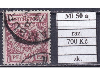 Deutsches Reich Mi 50 a razítkované zkoušené