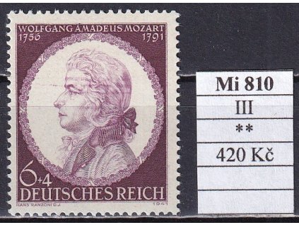Deutsches Reich Mi 810 III svěží