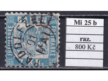 Baden Mi 25 razítkované