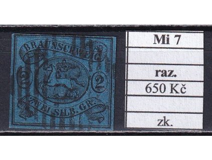 Braunschweig Mi 7 razítkované zkoušené