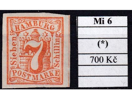 Hamburg Mi 6 bez lepu