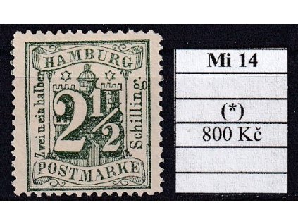 Hamburg Mi 14 bez lepu