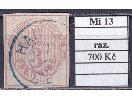Hannover Mi 13 razítkované